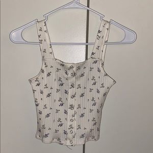 Forever 21 cropped flower shirt